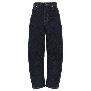 Self-Portrait Indigo Barrel Leg Jeans - NWT